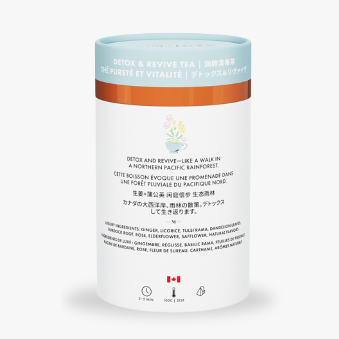 Detox and Revive Luxury herbal tea | Canadian | Organic | 2 x 24 teabags